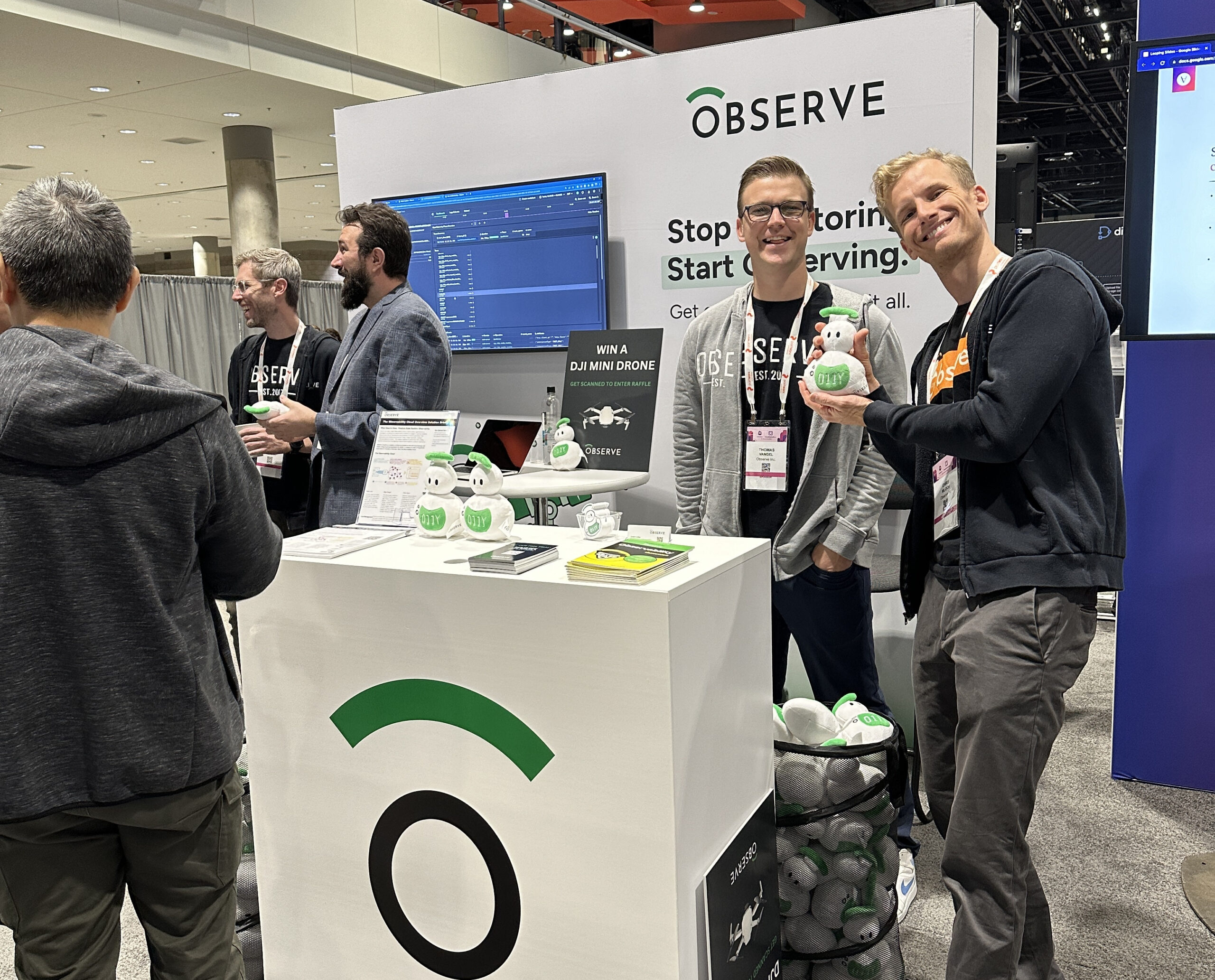 Observe's Kubecon booth